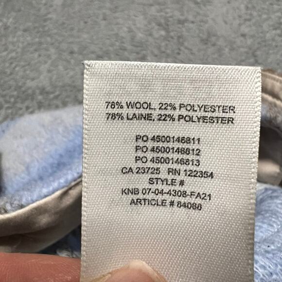 Aritzia Wilfred Free Ganna Shirt Jacket Womens Small Wool Blend Blue Shacket - Picture 6 of 8